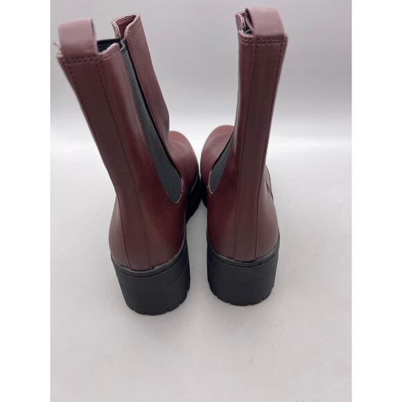 Mia Ronan Womens Burgundy Red Pull On Ankle Chelsea Boots Size 8.5 M GS10935115F - Picture 7 of 12